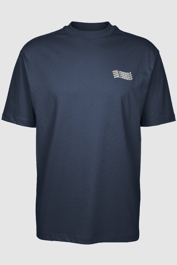 ΜΠΛΟΥΖΑ T-SHIRT KARL LAGERFELD - 690 ΜΠΛΕ